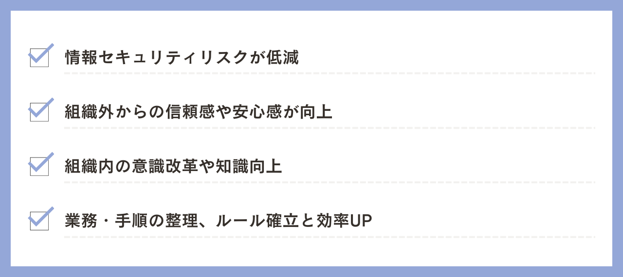 ISMS認証のメリット